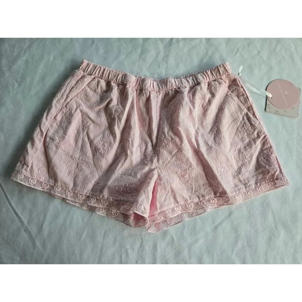 LoveShackFancy x Target Willa Alouette Rose Embroidery Shorts - Girls size 16